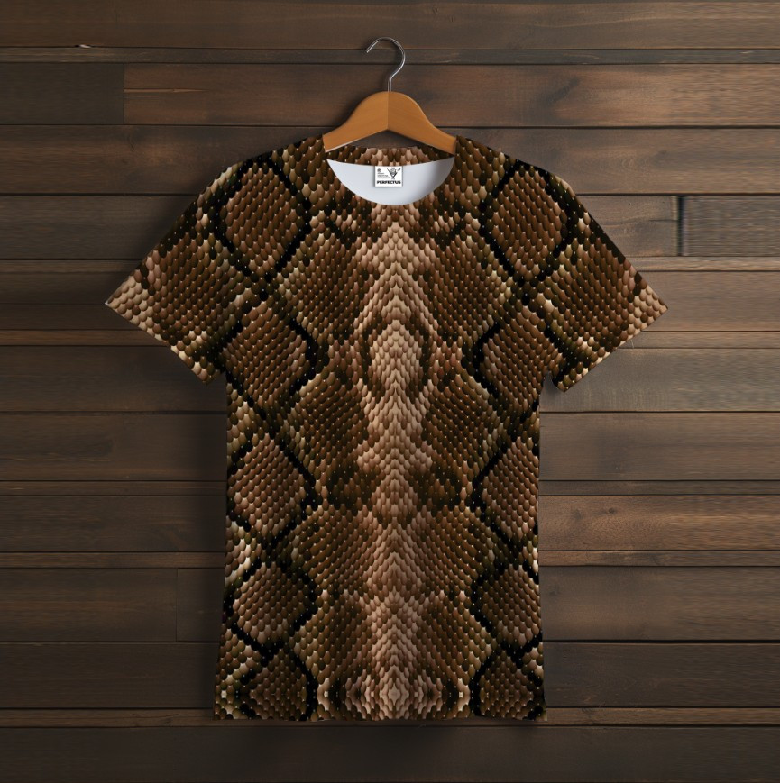 Футболка з принтом змія зміїна шкіра луска дракона 3 ВСІ Розміри, фото 1