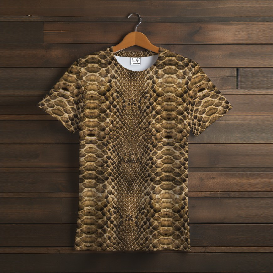 Футболка з принтом змія зміїна шкіра луска дракона 7 ВСІ Розміри, фото 1
