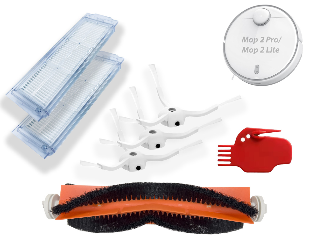 Набір змінних аксесуарів (7 шт.) для робота-пилососа Xiaomi Mi Robot Vacuum Mop 2Pro / Mop 2Lite, фото 1