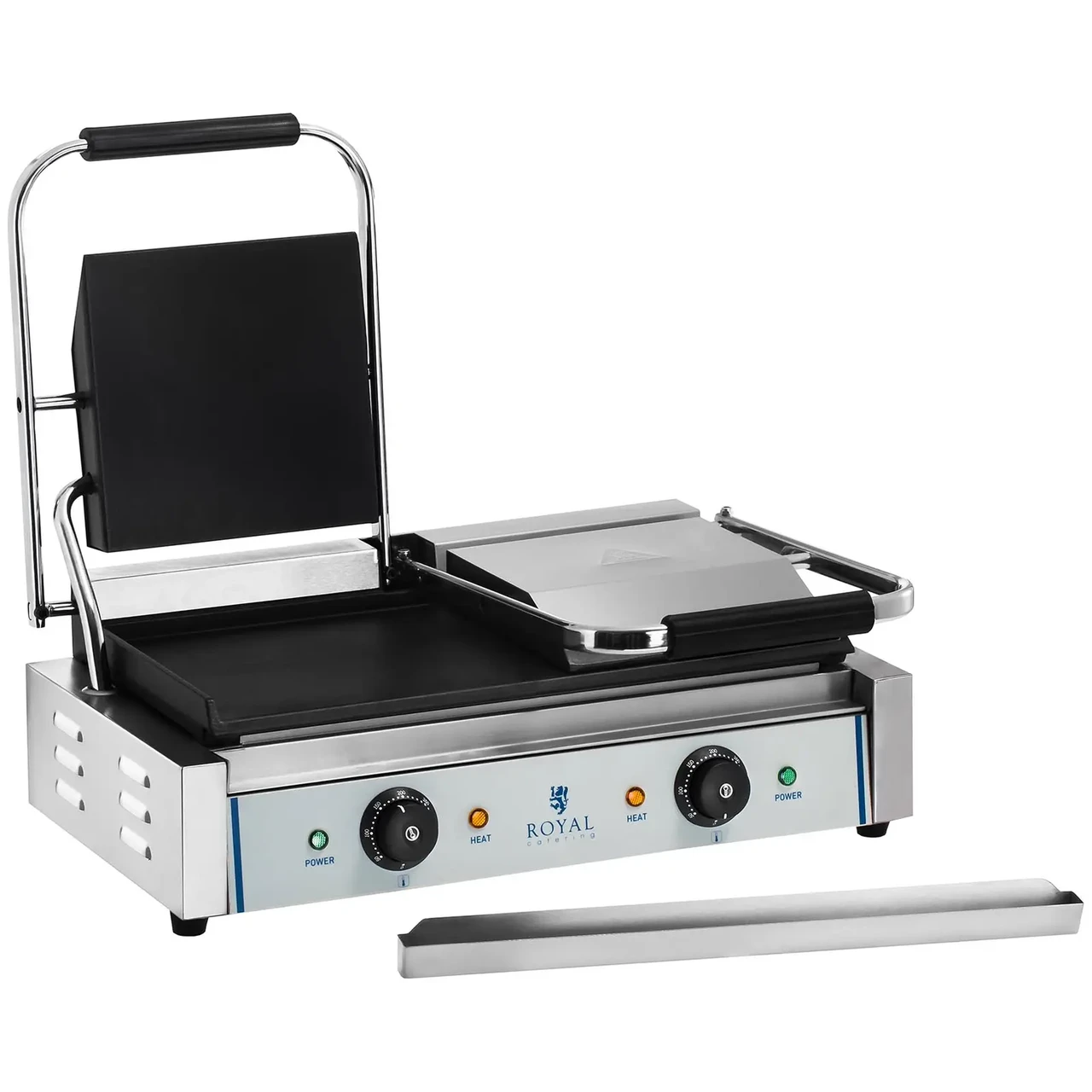 Контактний гриль - гладкі пластини - Royal Catering RCKG-3600-F