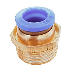 Фітинг цанговий 10 мм із зовнішнім різьбленням 1/2"