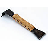 Стамеска пасічна з дерев'яною ручкою 200мм, Чорна, фото 2