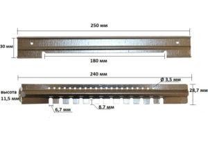 Летковий загороджувач 2-х елементний нижній, фото 1