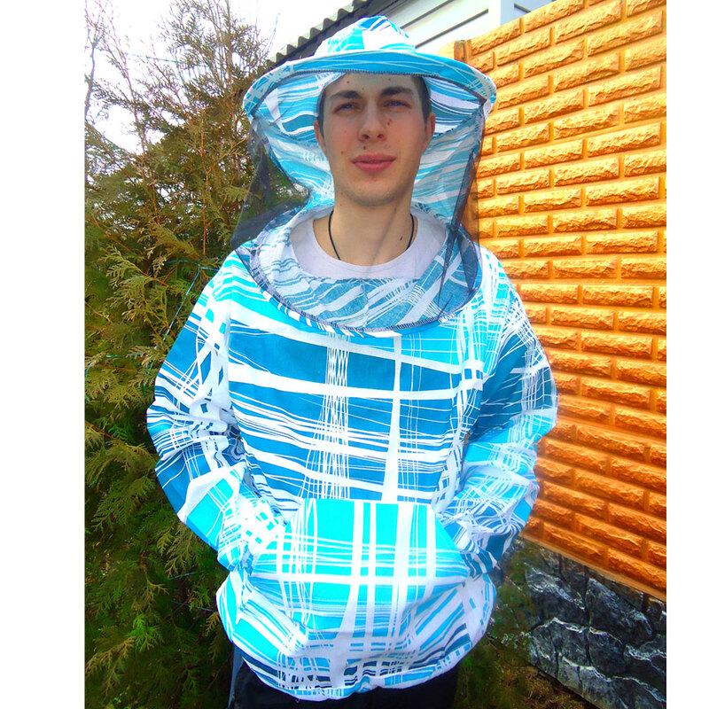 Куртка бджоляра ситцева з маскою, фото 1