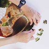 Середній Фігурний Дерев'яний Фото Пазл Woods Story За Вашим Фото Серце L, фото 6