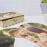 Середній Фігурний Дерев'яний Фото Пазл Woods Story За Вашим Фото Серце L, фото 10