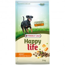 Happy Life Adult with Beef flavouring ХеППІ ЛАЙФ ГОВ'ЯДИНА сухий преміумкорм для собак усіх порід 15 кг, фото 1