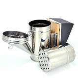 Димар пасічний з нержавіючої сталі, хутро знімний з шкірозамінника, фото 2