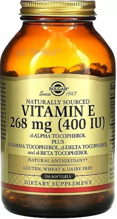 Вітамін Е солгар Solgar Vitamin E 268 mg 400 250 IU гел капс