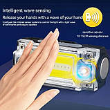 Налобний ліхтар із червоним світлом та датчиком руху (500LM, COB LED + RED Light, USB-C, IR, Магніт, Кліпса), фото 5