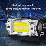 Налобний ліхтар із червоним світлом та датчиком руху (500LM, COB LED + RED Light, USB-C, IR, Магніт, Кліпса), фото 7