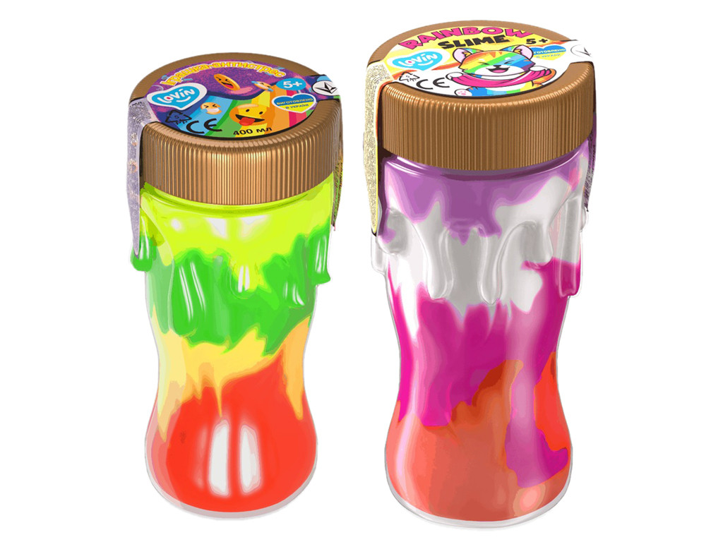Іграшка-антистрес 400 мл Rainbow slime kit ТМ Lovin
