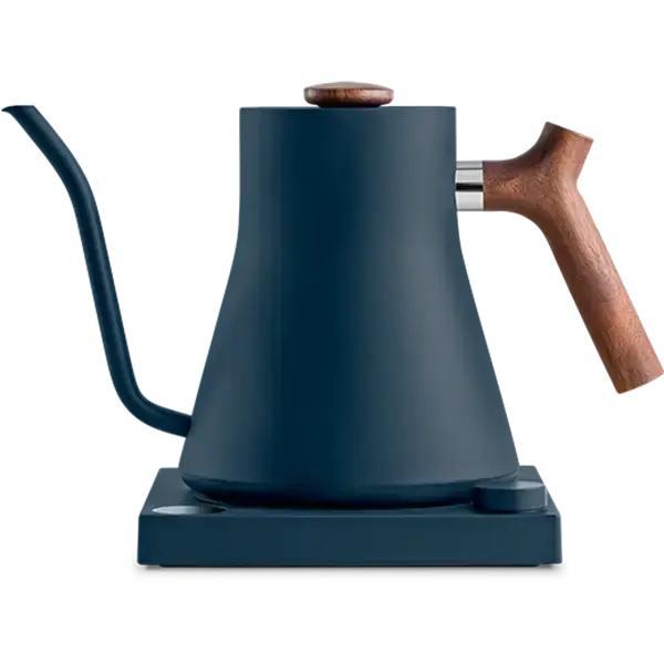 Електричний чайник Fellow Stagg Egg Stone Blue Walnut для кави, з регулюванням і підтримкою температури