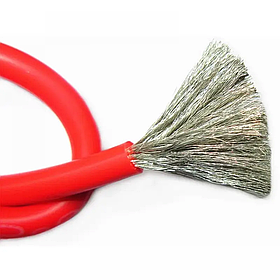 Кабель в силіконовій ізоляції 12 AWG (червоний) 02649