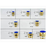 Набір швидкороз'ємних з'єднань (пневматичних) 1/2″ / 1/4″ / 1/8″ (4-16 мм) 72 од. Vorfal V09080, фото 3