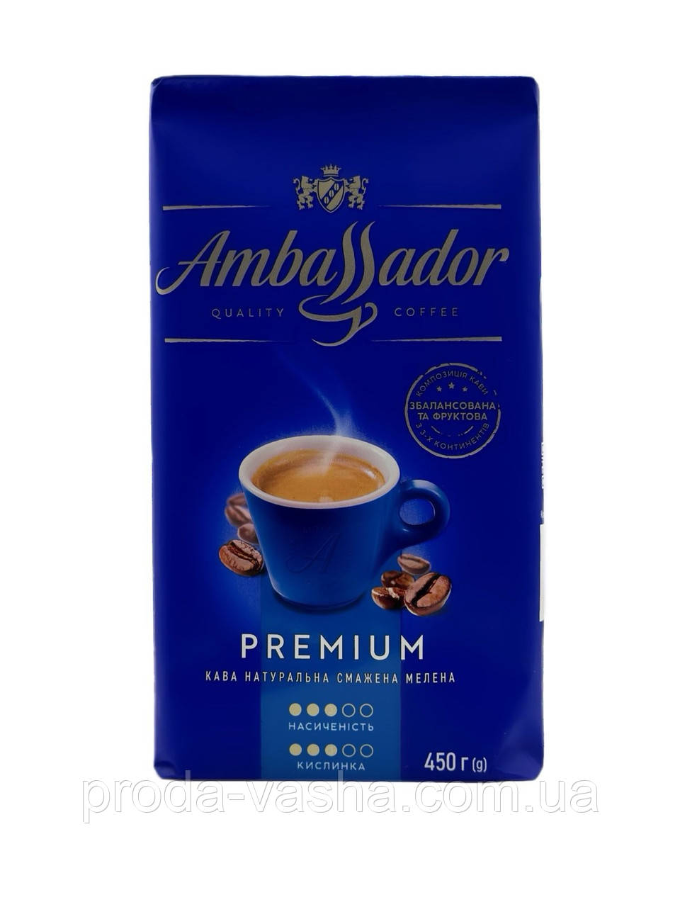 Кава мелена Ambassador Premium 450 г, фото 1