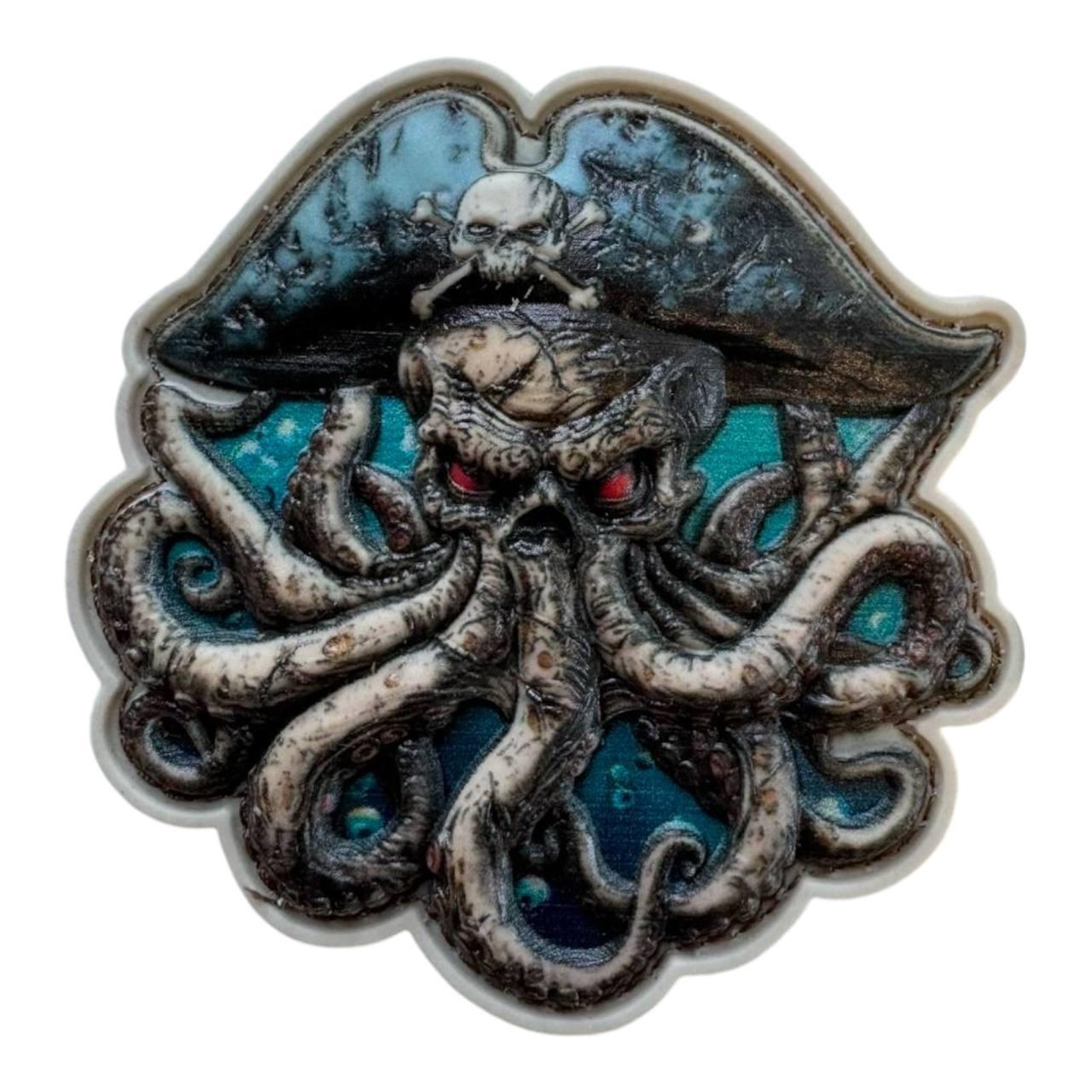Шеврон Осьминог пират 3D пвх