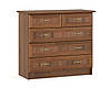 Класичний коричневий комод на 5 шухляд класика в спальню, вітальню, зал горіх Барон Мебель Сервіс, фото 3