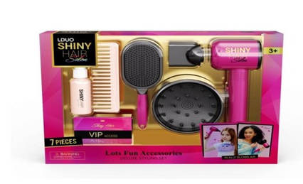 Набір аксесуарів набір перукаря, фен-повітря, гребінець, флакон 626001