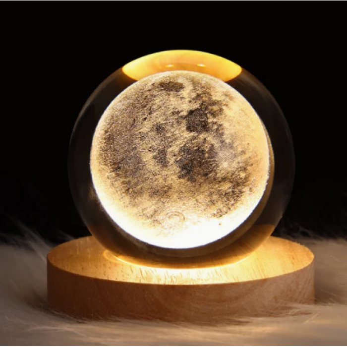 Декоративний 3D нічник кришталева куля Crystal Ball (52384), фото 1