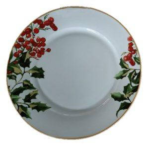 Тарілка 10.5" (25.8см) 4шт/уп "Christmas winterberries", HEN21141