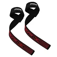Лямки для тяги RDX S4 Gym Cotton Gel Straps Black Plus, фото 4