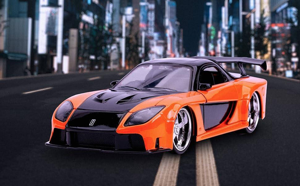 Металлическая машинка 1:24 Han's Mazda RX-7 Fast & Furious Tokyo