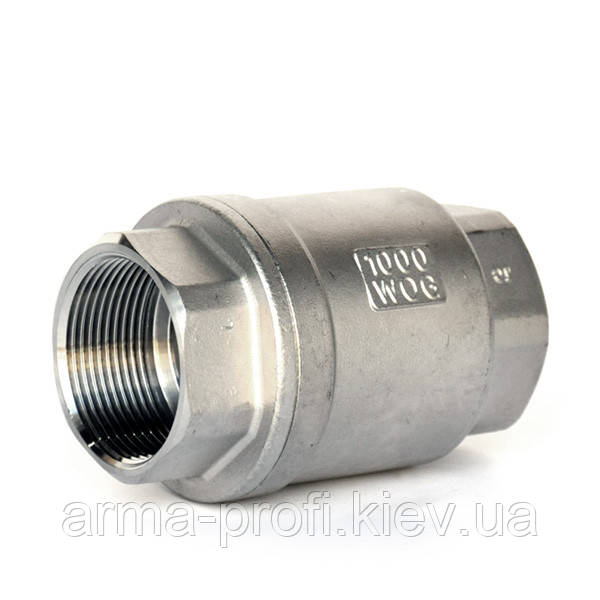 Клапан зворотний муфтовий нержавіючий AISI 304 Ду 65 (2 1/2")