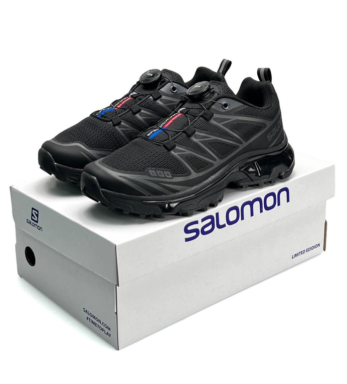 Чоловічі кросівки Salomon Lab XT-6 black Саломон чорні текстиль весна осінь демісезон