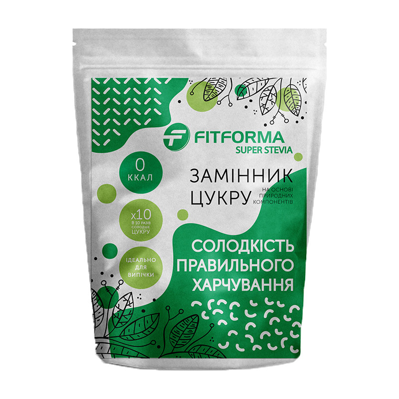 Цукрозамінник “ФітФорма SUPER STEVIA", 500 грамм
