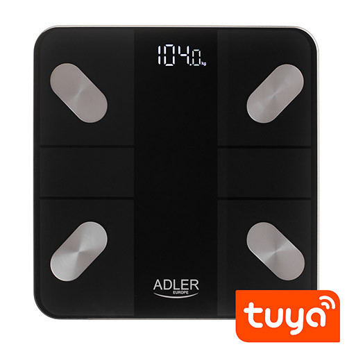 Smart — Ваги для ванної кімнати Adler AD 8186 Black