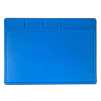 Термостійкий килимок для розбирання і паяння S-110 силіконовий 280*200 мм з комірками