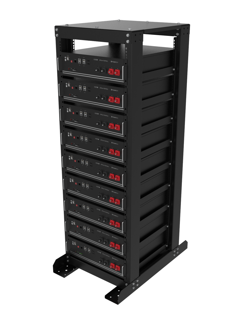 Стійка для акумуляторів Deye 8+1, чорна RAL9005