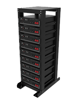 Стійка для акумуляторів Pylontech US5000 8шт., чорна