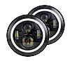Світлодіодні фари 7 дюймів Led ВАЗ 2101, 2121-21213 Нива LED 60 W + ангельські очі (ЦЕНА за ШТУКУ), фото 3