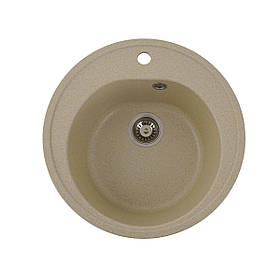 Гранітна мийка для кухні Platinum 510 LUNA матова Пісок