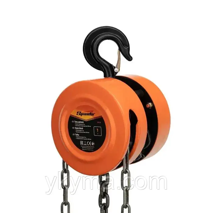 Таль ланцюгова механічна Sparta 519135 1Т, 3м