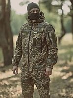 Військовий зимовий костюм софт шелл піксель костюм Soft Shell на флісі до -20 куртка штани софтшелл піксель