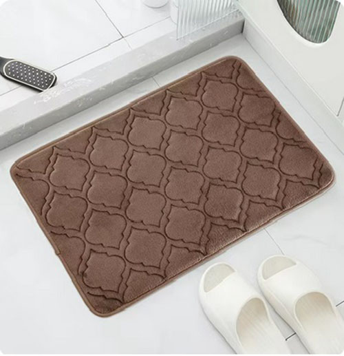 Килимок для ванної кімнати Антиковзаючий 60х40 см Decor Foot Mat Коричневий (8802285)