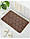 Килимок для ванної кімнати Антиковзаючий 60х40 см Decor Foot Mat Коричневий (8802285), фото 2