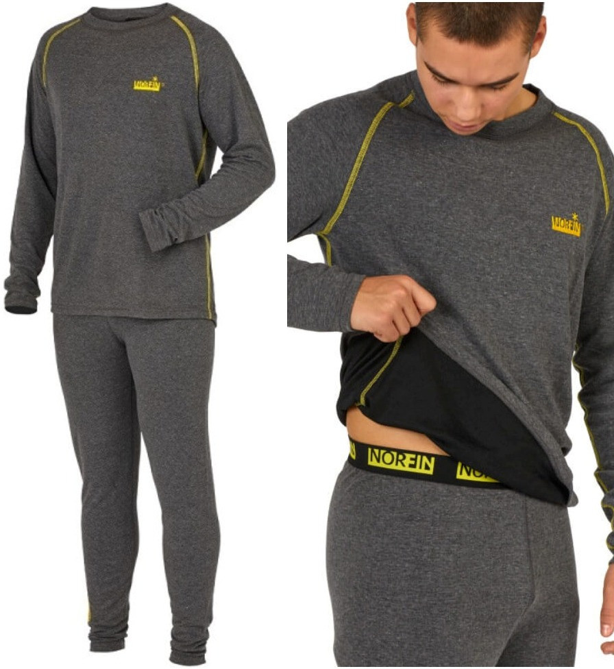 Термобілизна чоловіча Norfin Scandic Classic Cotton | Двошаровий, теплий та дихаючий термокомплект з бавовни та поліест, M (48-50)