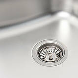 Кухонна мийка з нержавіючої сталі Platinum САТИН 7642 (0,8/180 мм), фото 5