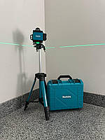 Будівельний лазерний рівень Makita нівелір на акумуляторі 16 променів 4D у кейсі зі штативом TIP