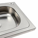 Мийка кухонна з нержавіючої сталі Platinum 4050 (0,4/120 мм), фото 4