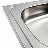 Мийка кухонна з нержавіючої сталі Platinum 4050 (0,4/120 мм), фото 5
