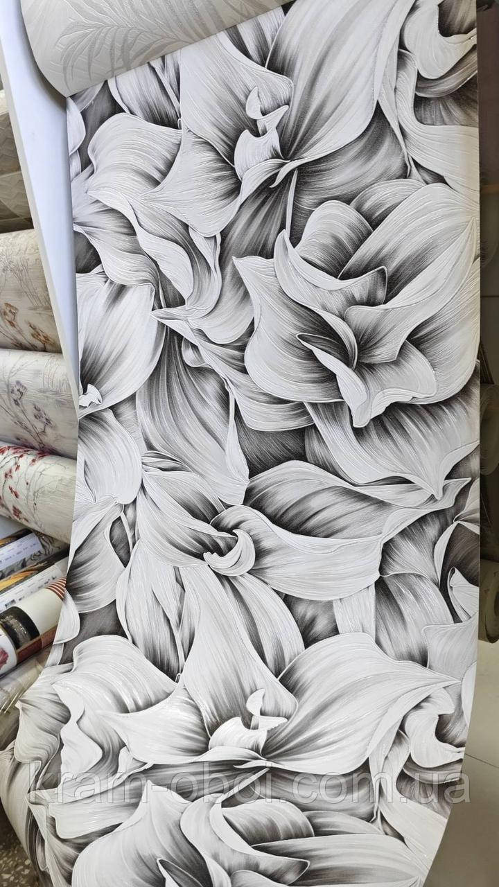 Слов'янські шпалери КФТП вологостійкі винілові на паперовій основі супер мийка 10м*0,53 9В49 Хоста 5860-10, фото 1