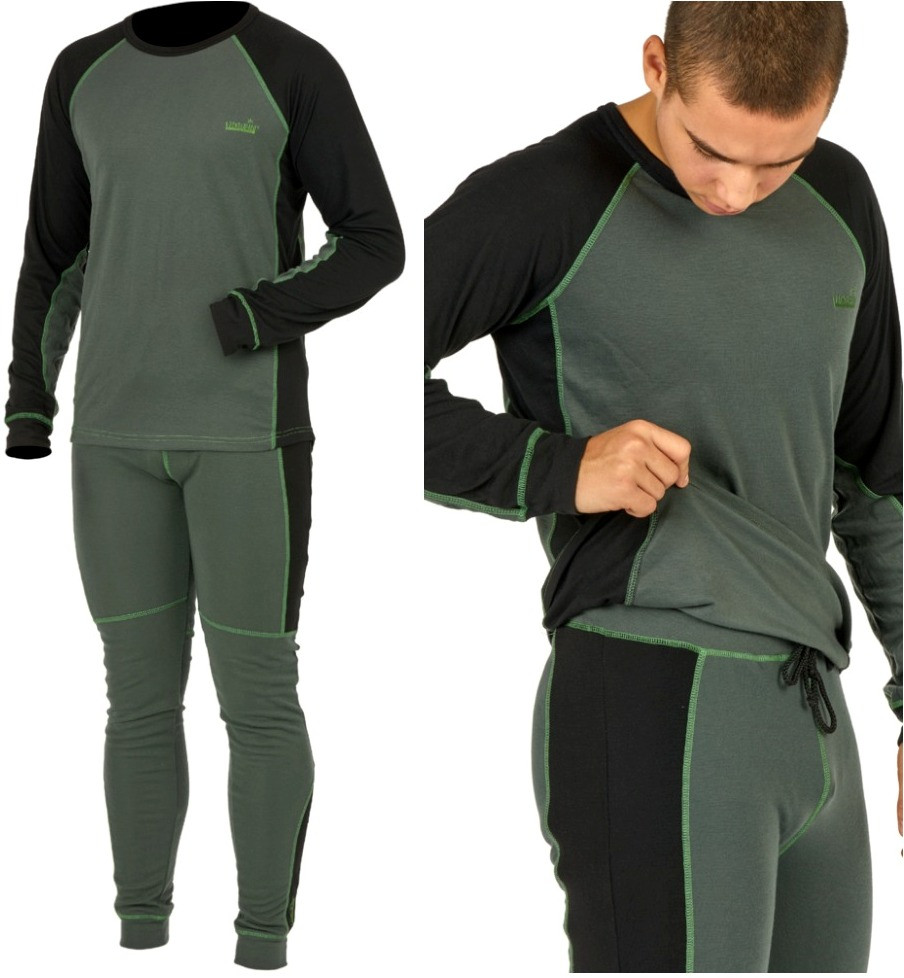 Термобілизна чоловіча Norfin Comfort Line Gray | Тепла, еластична, з флісовими вставками, для середньої активності, L (52-54)