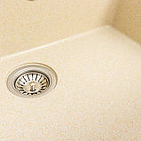 Гранітна мийка для кухні Platinum 7850 Bogema матова (пісок), фото 8