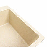 Гранітна мийка для кухні Platinum 7850 Bogema матова (пісок), фото 7