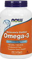 NOW Foods Omega-3 200 капс